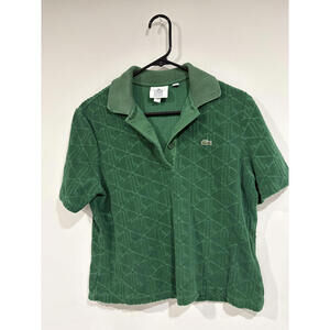 Lacoste regular fit green polo shirt good condition size 8